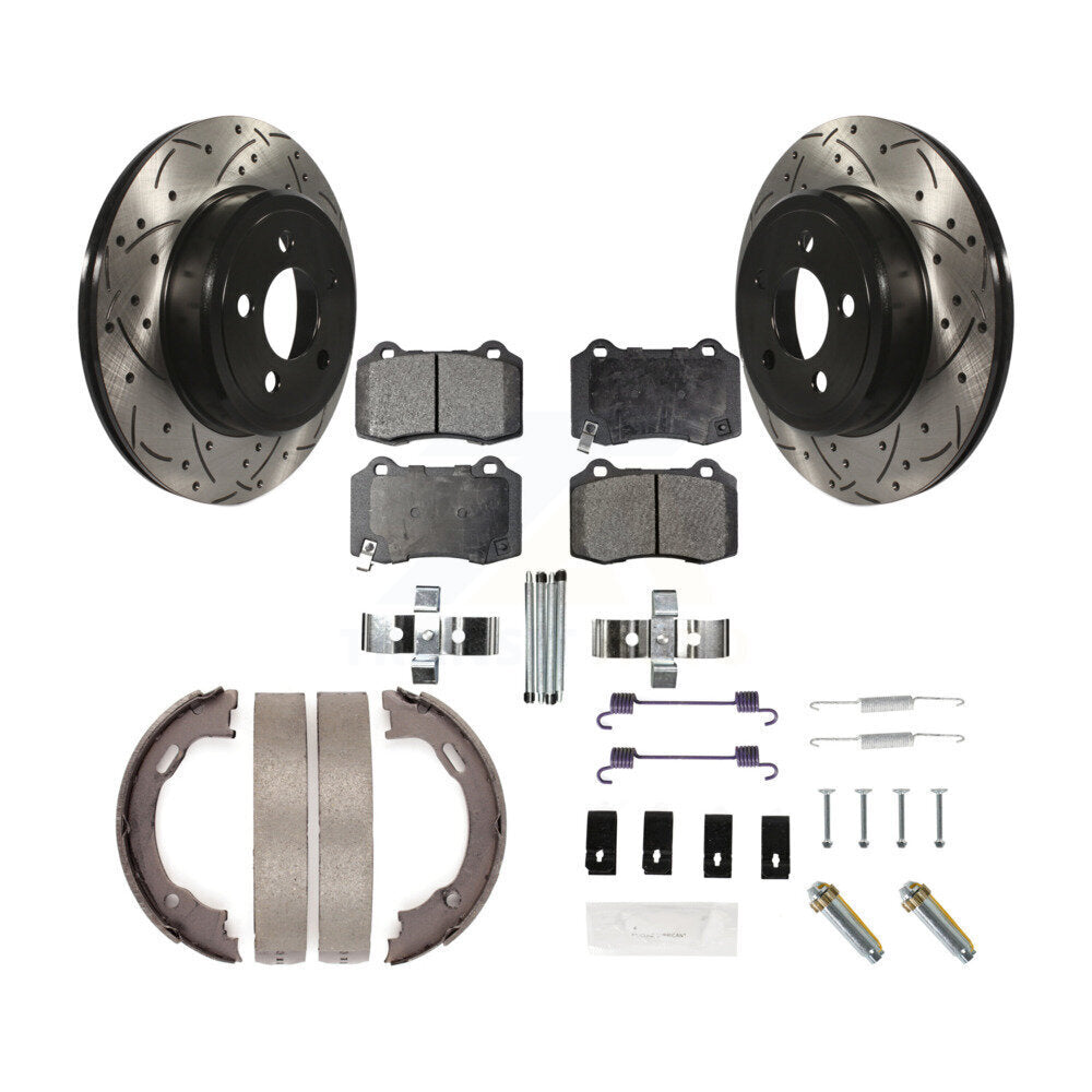 Coated Disc Rotors and Ceramic Brake Pads Kit-KDT-102169 Kit.bestparts.ca