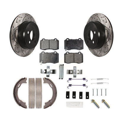 Coated Disc Rotors and Ceramic Brake Pads Kit-KDT-102170