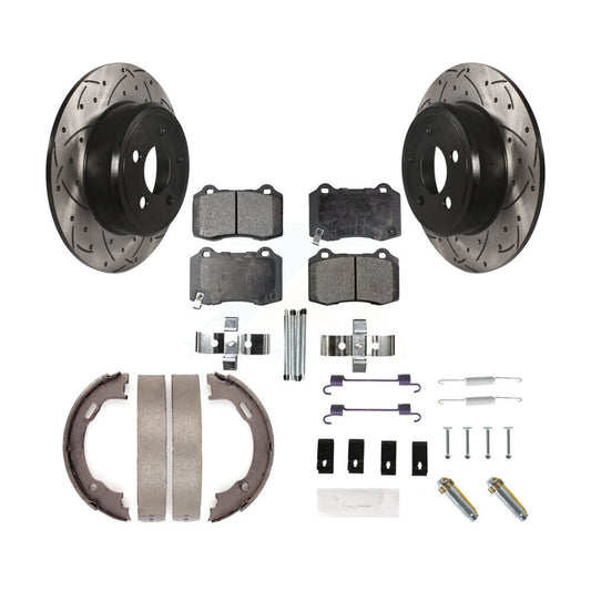 Coated Disc Rotors and Ceramic Brake Pads Kit-KDT-102170