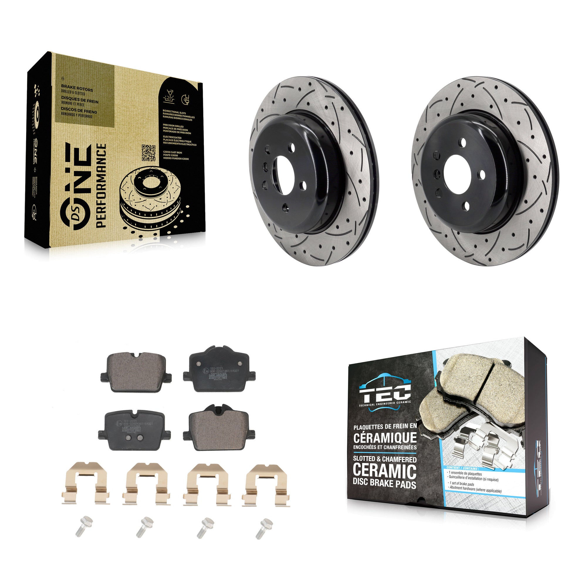 Disc Rotors and Ceramic Brake Pads Kit-KDT-102173
