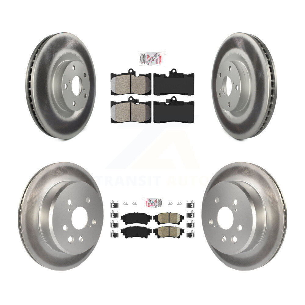 Disc Rotors and Semi-Metallic (Front) & Ceramic (Rear) Brake Pads Kit-KGA-100003 - Kit.bestparts.ca