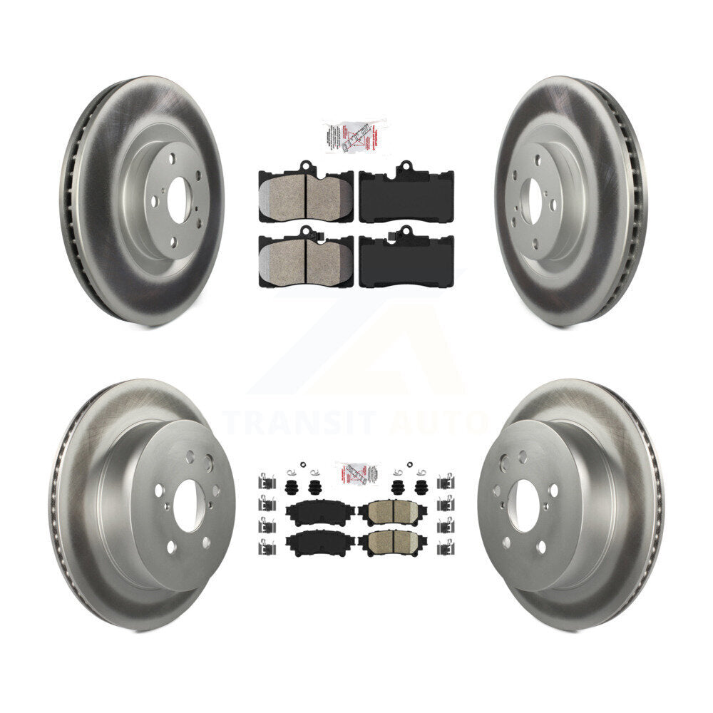 Disc Rotors and Semi-Metallic (Front) & Ceramic (Rear) Brake Pads Kit-KGA-100006 - Kit.bestparts.ca