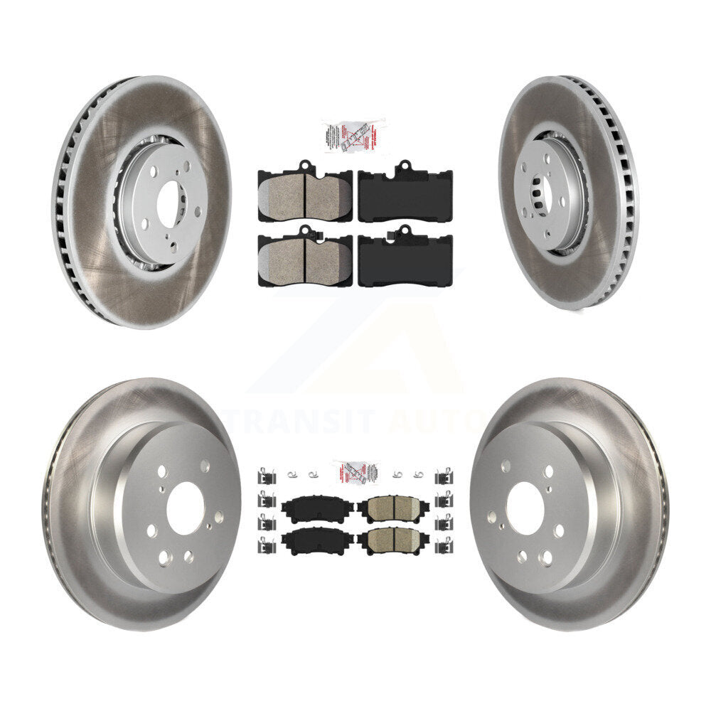 Disc Rotors and Semi-Metallic (Front) & Ceramic (Rear) Brake Pads Kit-KGA-100007 - Kit.bestparts.ca