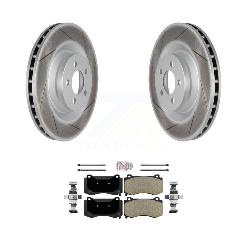 Coated Slotted Disc Rotors and Semi-Metallic Brake Pads Kit-KGA-100084 - Kit.bestparts.ca Kit.bestparts.ca