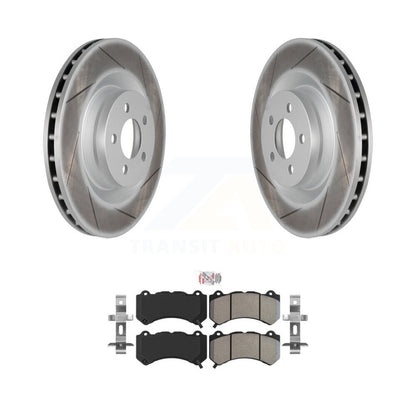 Coated Slotted Disc Rotors and Semi-Metallic Brake Pads Kit-KGA-100091 - Kit.bestparts.ca