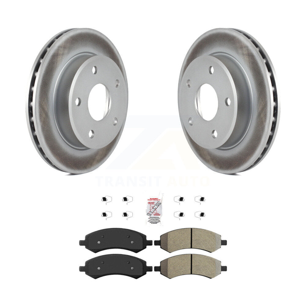 Coated Disc Rotors and Semi-Metallic Brake Pads Kit-KGA-100513 - Kit.bestparts.ca