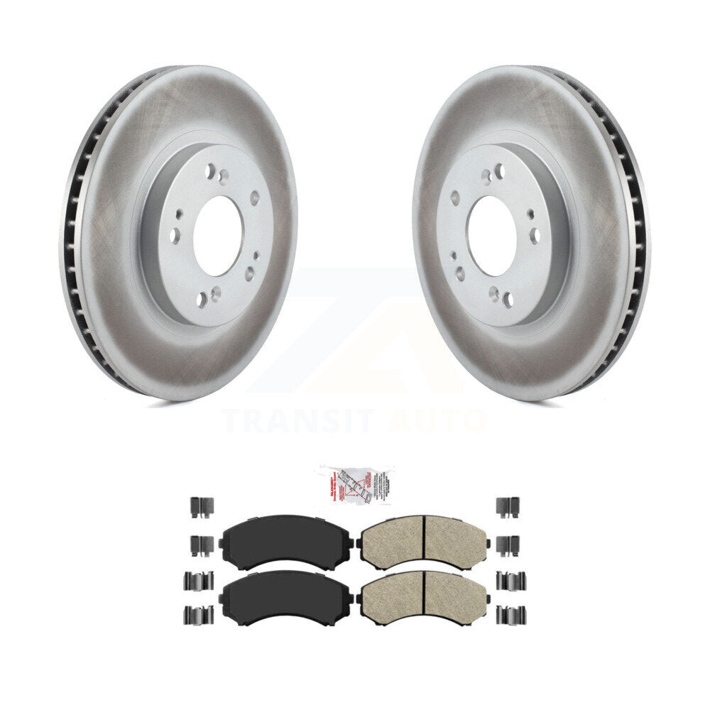 Coated Disc Rotors and Semi-Metallic Brake Pads Kit-KGA-100557 - Kit.bestparts.ca