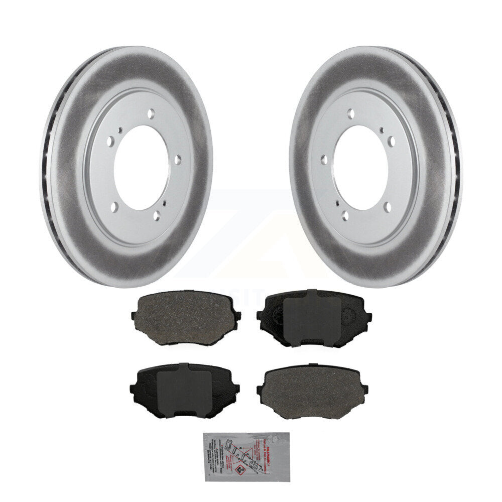 coated disc rotors and semi metallic brake pads-kga-100599 - Kit.bestparts.ca
