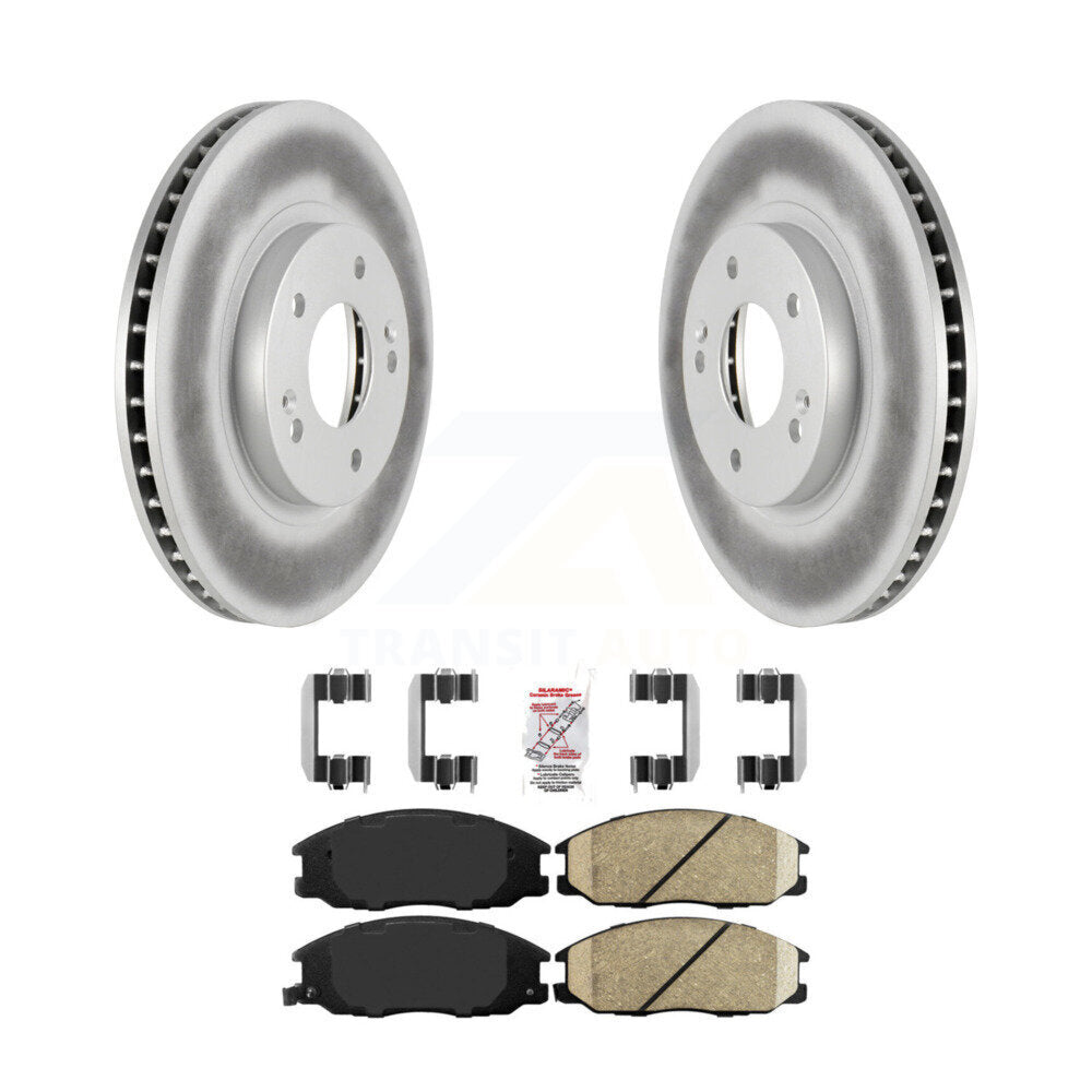 Coated Disc Rotors and Ceramic Brake Pads Kit-KGA-100614 - Kit.bestparts.ca