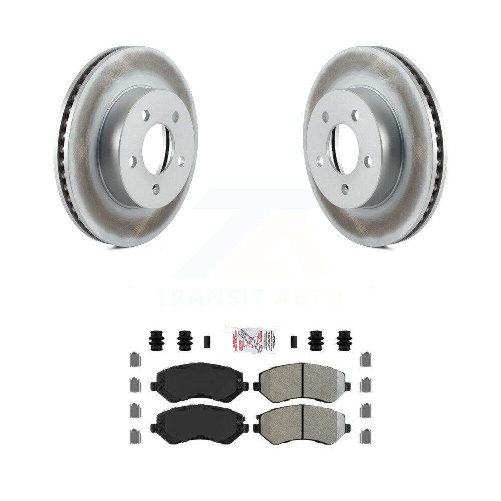 Coated Disc Rotors and Semi-Metallic Brake Pads Kit-KGA-100798 - Kit.bestparts.ca