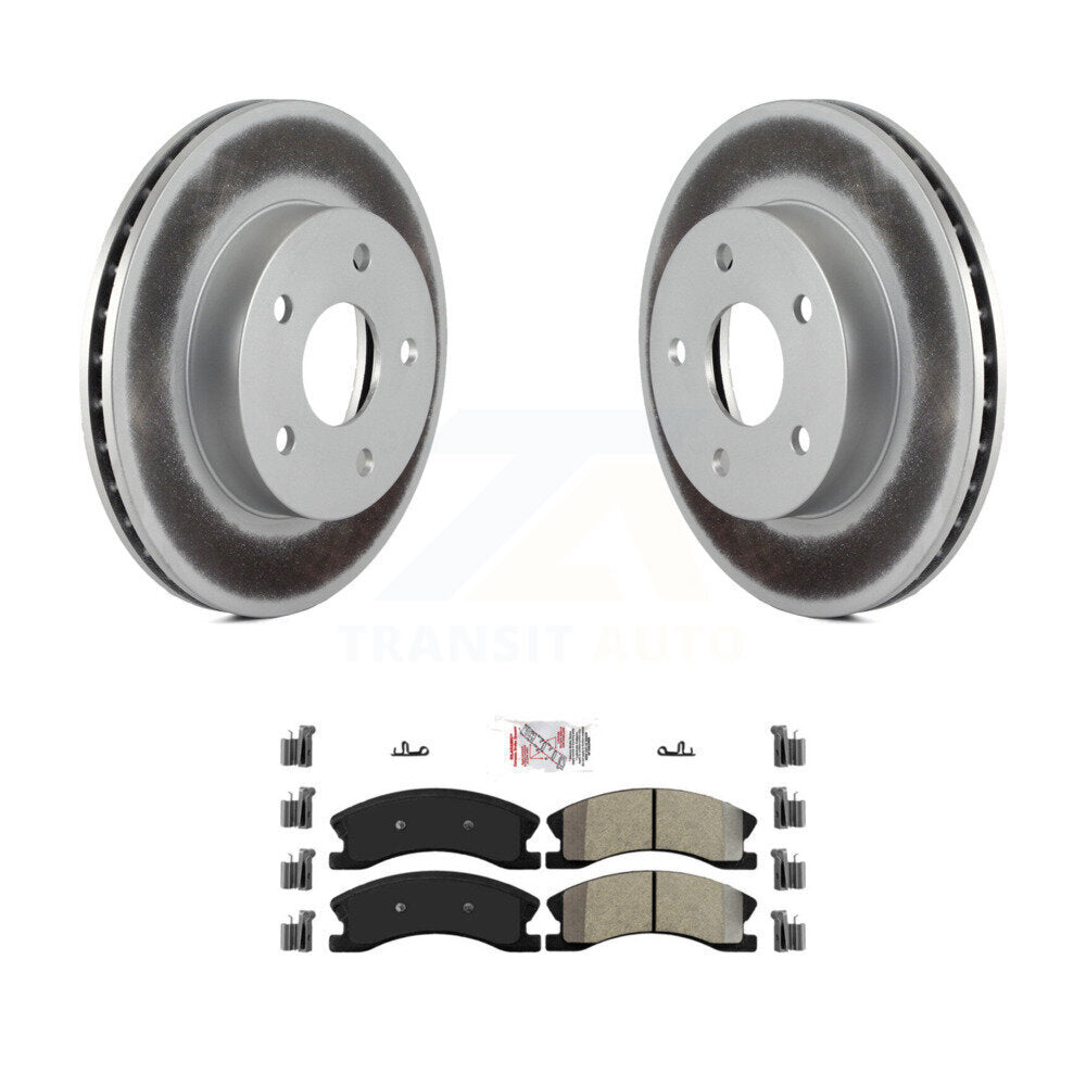Coated Disc Rotors and Semi-Metallic Brake Pads Kit-KGA-100843 - Kit.bestparts.ca
