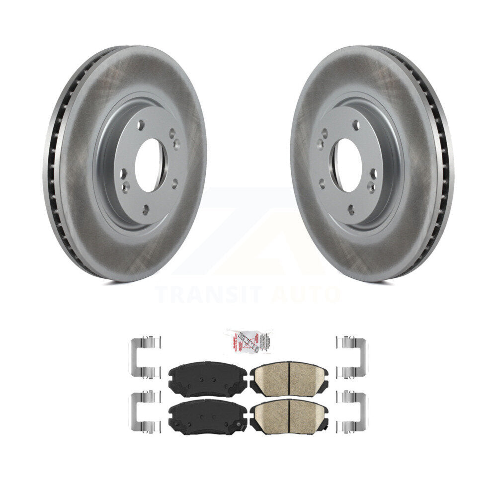 Coated Disc Rotors and Ceramic Brake Pads Kit-KGA-100853 - Kit.bestparts.ca