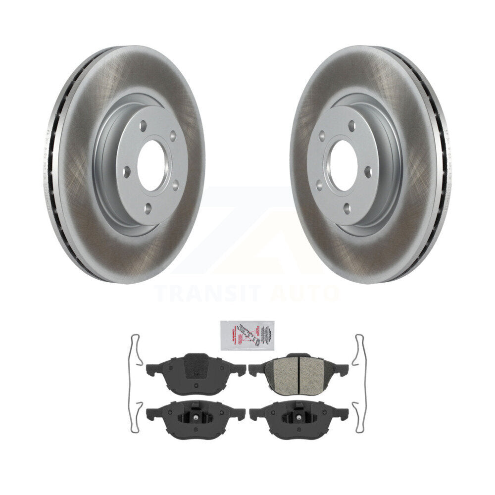 Coated Disc Rotors and Semi-Metallic Brake Pads Kit-KGA-100893 - Kit.bestparts.ca