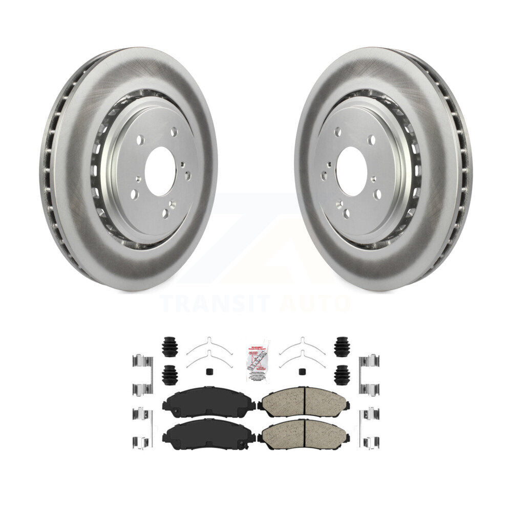 Coated Disc Rotors and Ceramic Brake Pads Kit-KGA-100996 - Kit.bestparts.ca