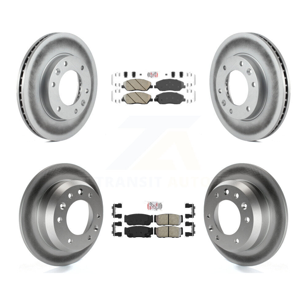 Disc Rotors and Ceramic (Front) & Semi-Metallic (Rear) Brake Pads Kit-KGA-101111 - Kit.bestparts.ca