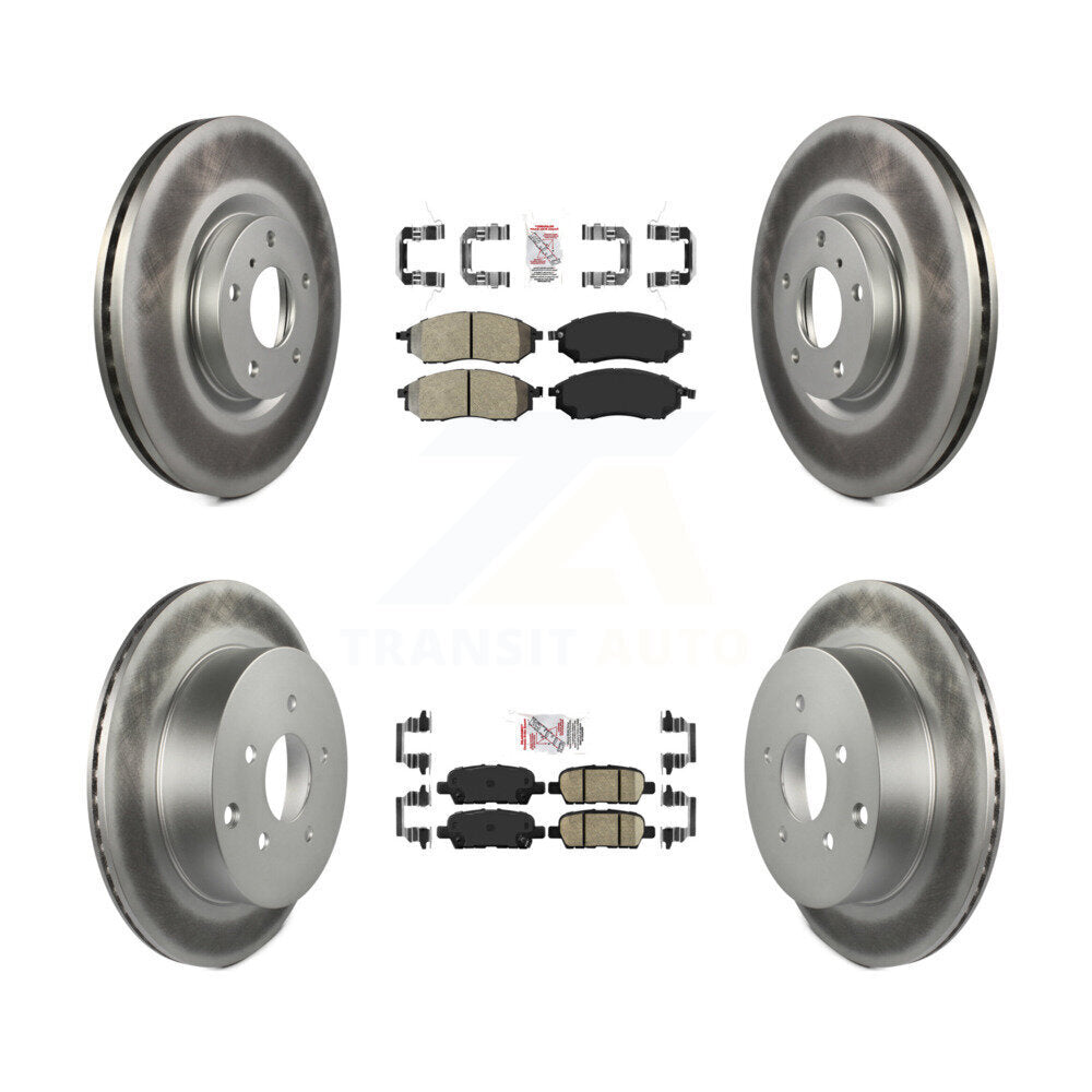 Disc Rotors and Semi-Metallic (Front) & Ceramic (Rear) Brake Pads Kit-KGA-101133 - Kit.bestparts.ca Kit.bestparts.ca