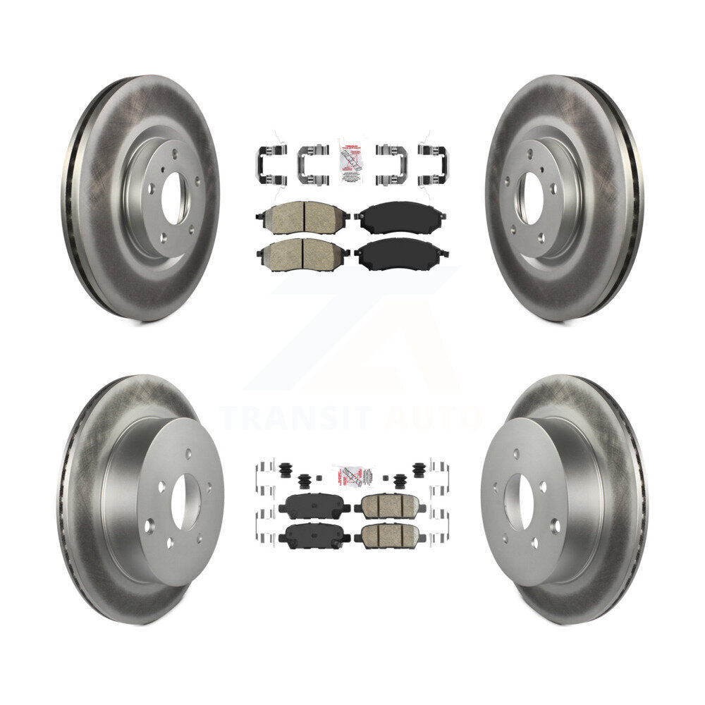 Disc Rotors and Semi-Metallic (Front) & Ceramic (Rear) Brake Pads Kit-KGA-101136 - Kit.bestparts.ca
