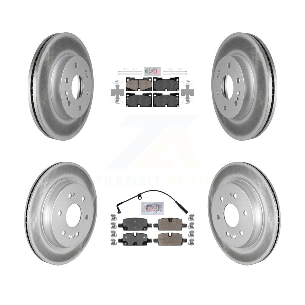 Disc Rotors and Ceramic (Front) & Semi-Metallic (Rear) Brake Pads Kit-KGA-101158 - Kit.bestparts.ca