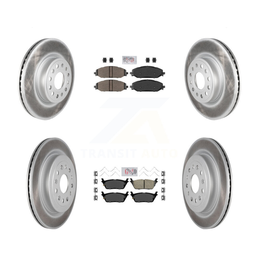 Disc Rotors and Semi-Metallic (Front) & Ceramic (Rear) Brake Pads Kit-KGA-101250 - Kit.bestparts.ca