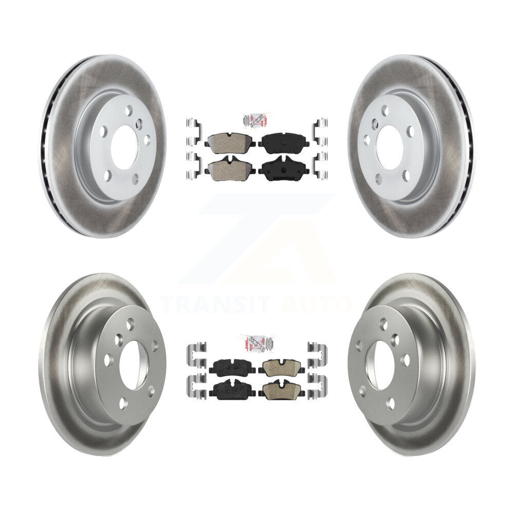 Disc Rotors and Semi-Metallic (Front) & Ceramic (Rear) Brake Pads Kit-KGA-101296 - Kit.bestparts.ca
