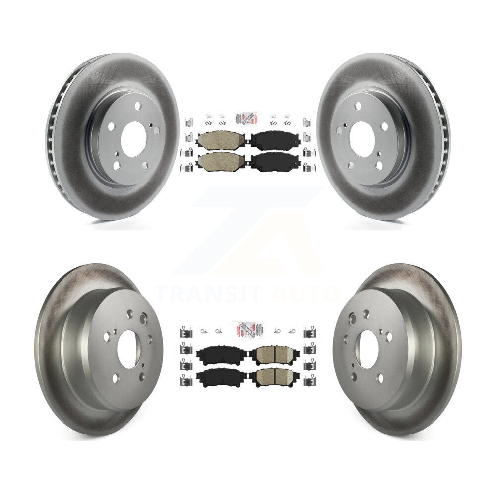Disc Rotors and Semi-Metallic (Front) & Ceramic (Rear) Brake Pads Kit-KGA-101340 - Kit.bestparts.ca