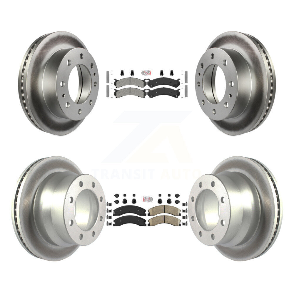 Disc Rotors and Semi-Metallic (Front) & Ceramic (Rear) Brake Pads Kit-KGA-101349 - Kit.bestparts.ca