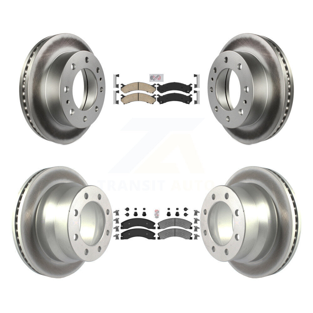 Disc Rotors and Ceramic (Front) & Semi-Metallic (Rear) Brake Pads Kit-KGA-101354 - Kit.bestparts.ca