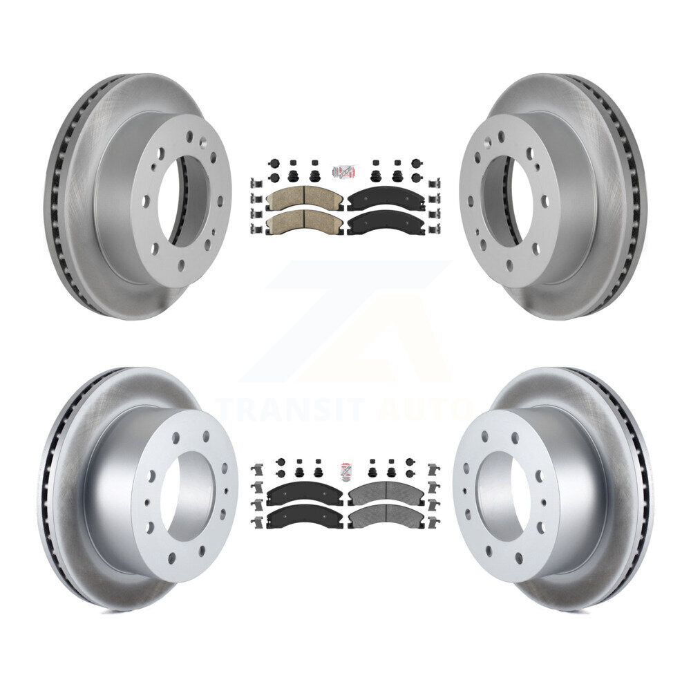 Disc Rotors and Ceramic (Front) & Semi-Metallic (Rear) Brake Pads Kit-KGA-101362 - Kit.bestparts.ca