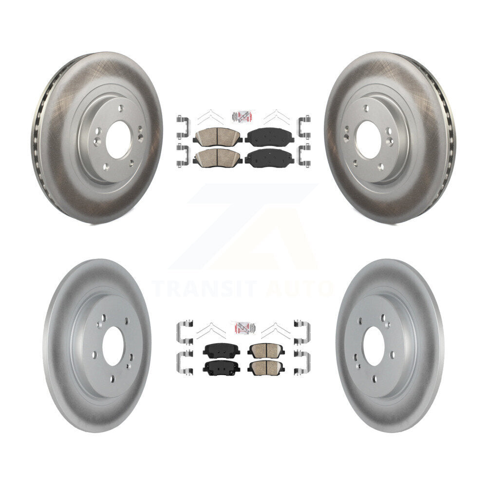 Coated Disc Rotors and Ceramic Brake Pads Kit-KGA-101474 Kit.bestparts.ca
