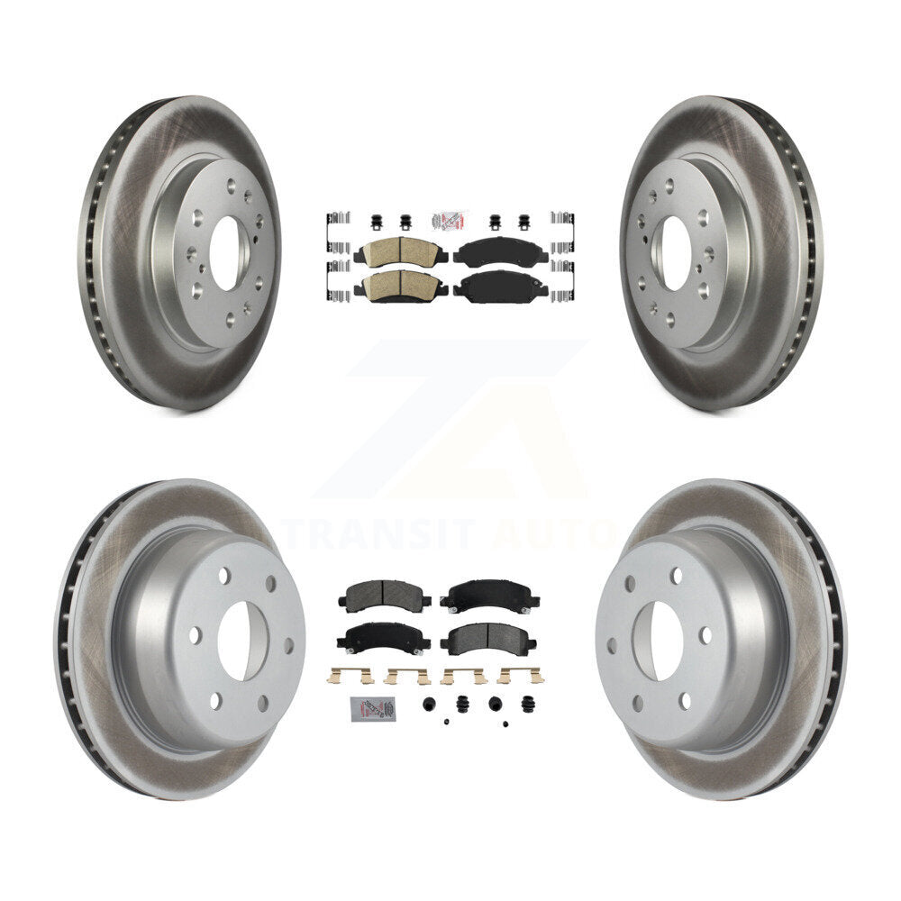 disc rotors and ceramic front semi metallic rear brake pads-kga-101508 - Kit.bestparts.ca