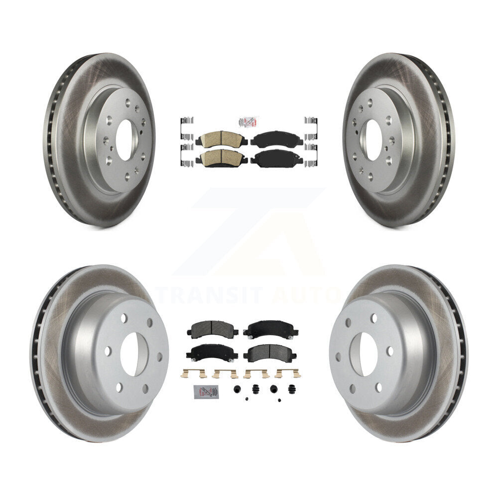 disc rotors and ceramic front semi metallic rear brake pads-kga-101510 - Kit.bestparts.ca