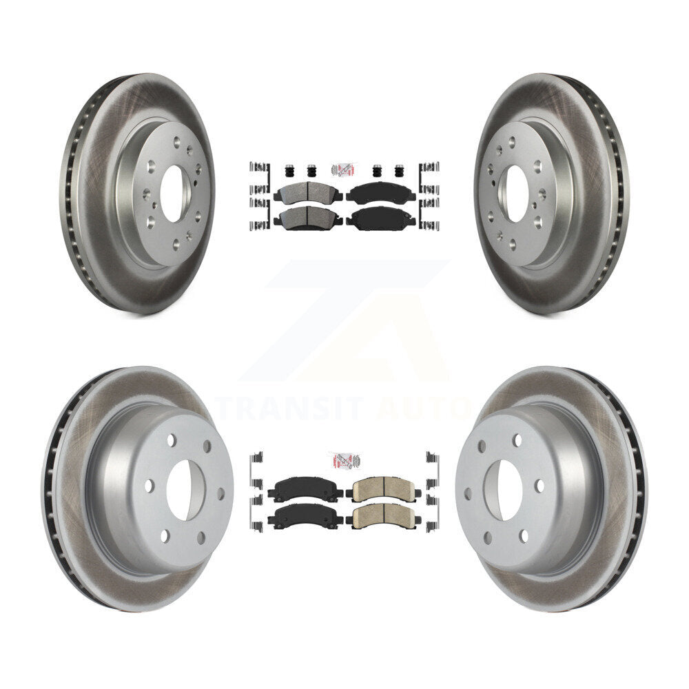 disc rotors and semi metallic front ceramic rear brake pads-kga-101512 - Kit.bestparts.ca