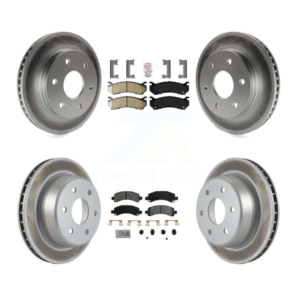 disc rotors and ceramic front semi metallic rear brake pads-kga-101514 - Kit.bestparts.ca