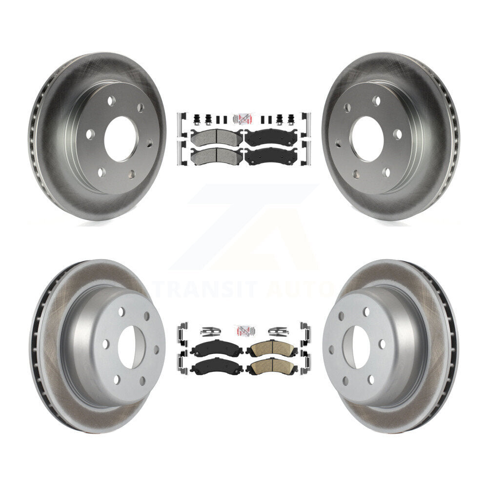 Disc Rotors and Semi-Metallic (Front) & Ceramic (Rear) Brake Pads Kit-KGA-101517 - Kit.bestparts.ca
