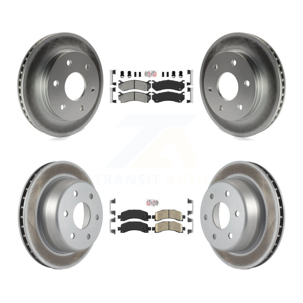 disc rotors and semi metallic front ceramic rear brake pads-kga-101519 - Kit.bestparts.ca