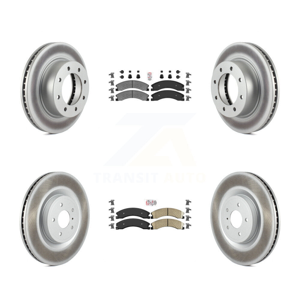 Disc Rotors and Semi-Metallic (Front) & Ceramic (Rear) Brake Pads Kit-KGA-101537 - Kit.bestparts.ca