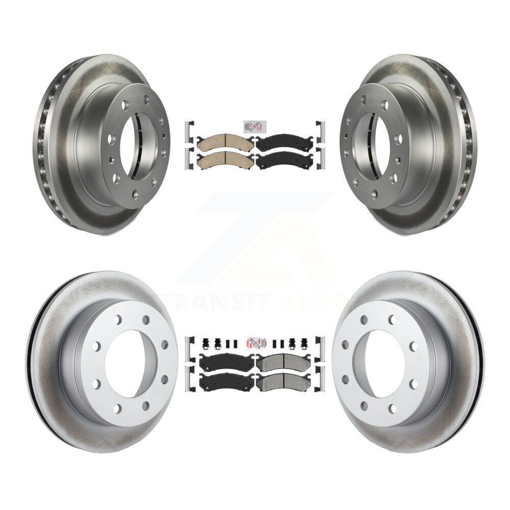 Disc Rotors and Ceramic (Front) & Semi-Metallic (Rear) Brake Pads Kit-KGA-101584 - Kit.bestparts.ca