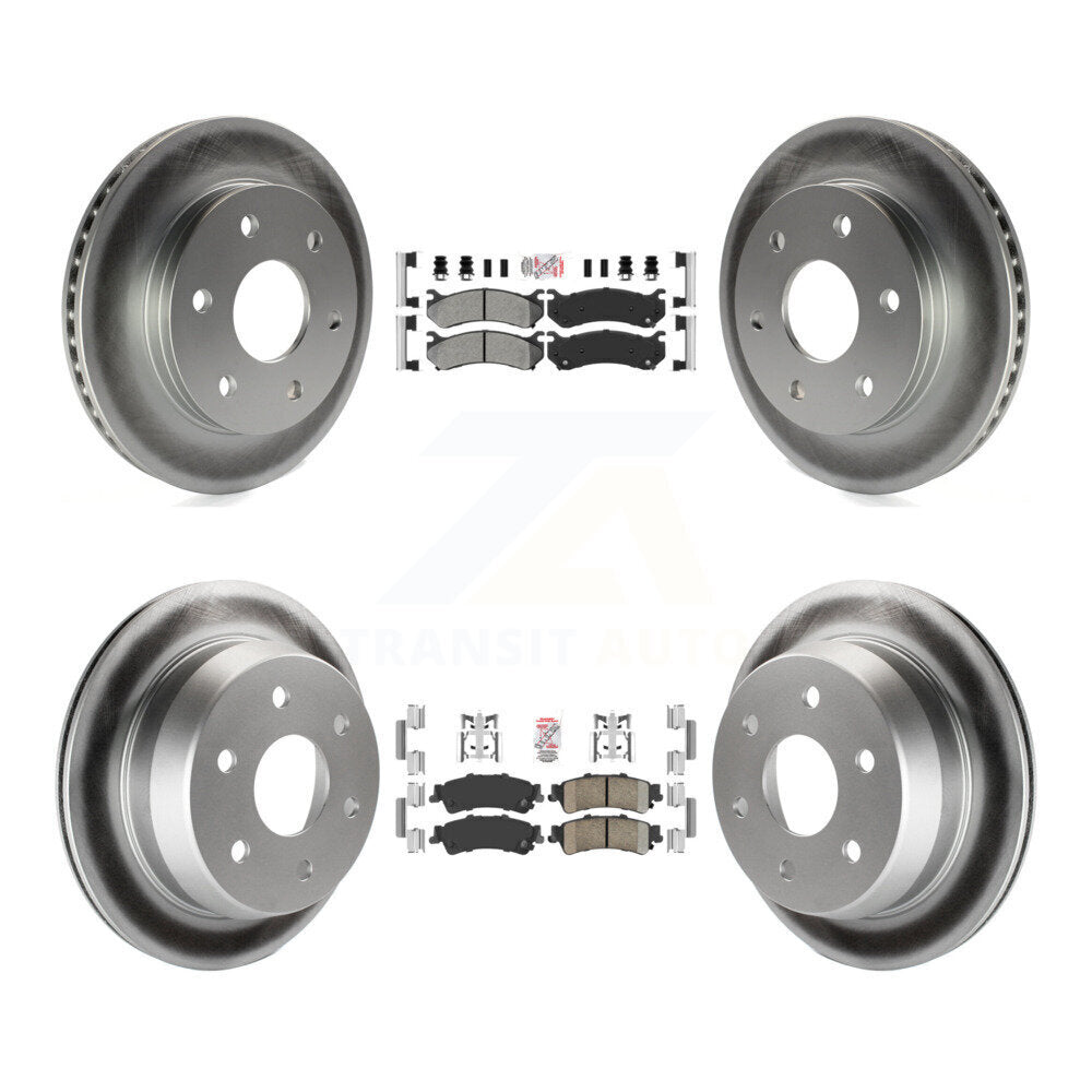 Disc Rotors and Semi-Metallic (Front) & Ceramic (Rear) Brake Pads Kit-KGA-101586 - Kit.bestparts.ca Kit.bestparts.ca