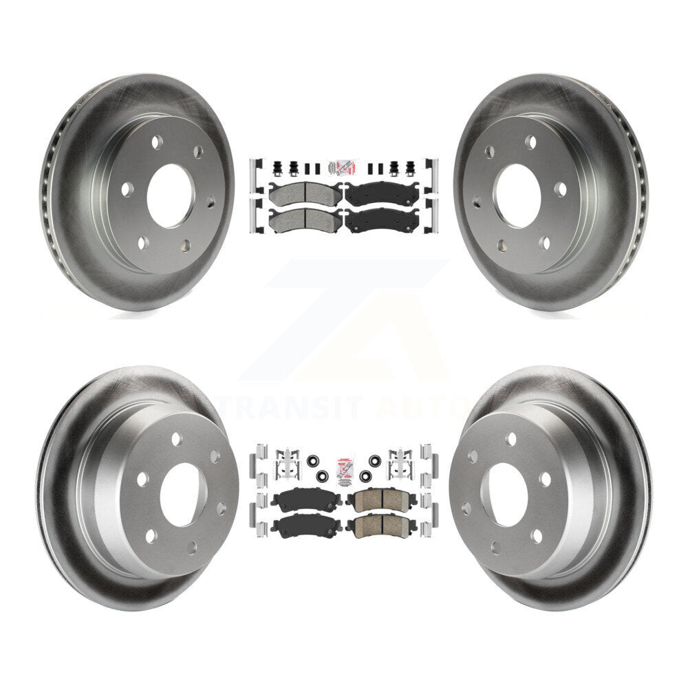 Disc Rotors and Semi-Metallic (Front) & Ceramic (Rear) Brake Pads Kit-KGA-101590 - Kit.bestparts.ca Kit.bestparts.ca
