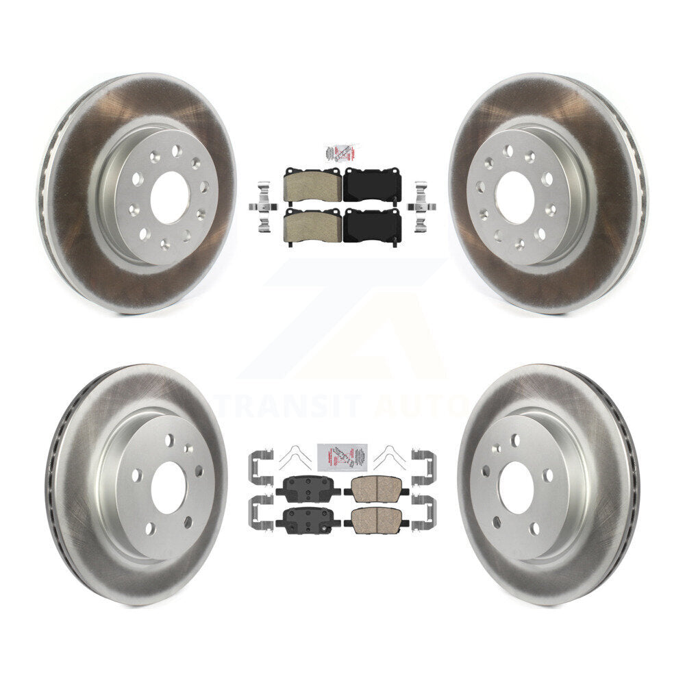 Disc Rotors and Semi-Metallic (Front) & Ceramic (Rear) Brake Pads Kit-KGA-101594 - Kit.bestparts.ca Kit.bestparts.ca