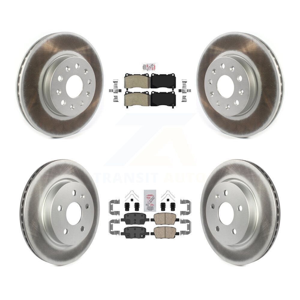 Disc Rotors and Semi-Metallic (Front) & Ceramic (Rear) Brake Pads Kit-KGA-101600 - Kit.bestparts.ca