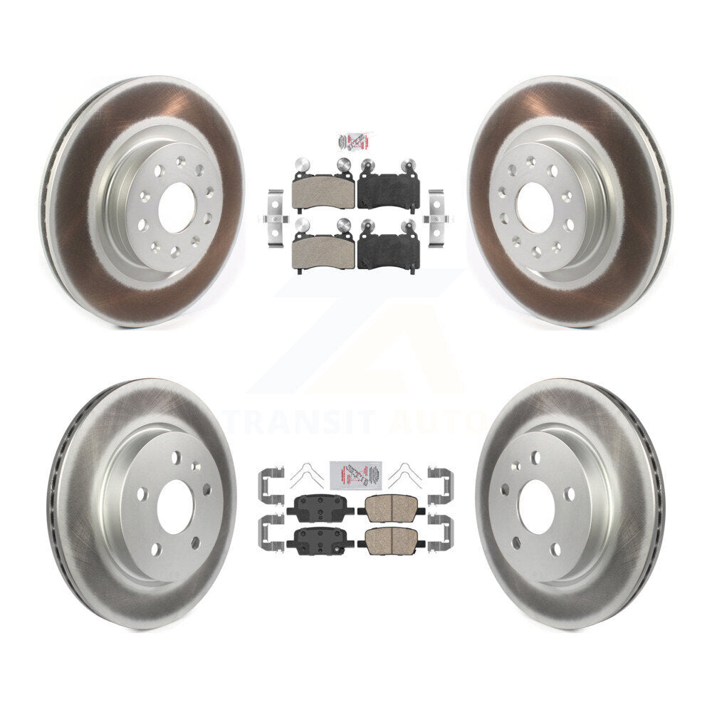Disc Rotors and Semi-Metallic (Front) & Ceramic (Rear) Brake Pads Kit-KGA-101617 - Kit.bestparts.ca
