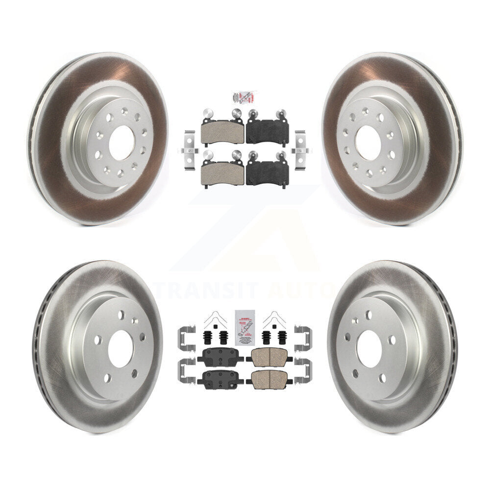 Disc Rotors and Semi-Metallic (Front) & Ceramic (Rear) Brake Pads Kit-KGA-101618 - Kit.bestparts.ca