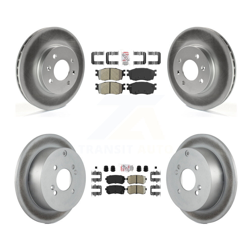 Disc Rotors and Semi-Metallic (Front) & Ceramic (Rear) Brake Pads Kit-KGA-101651 - Kit.bestparts.ca Kit.bestparts.ca