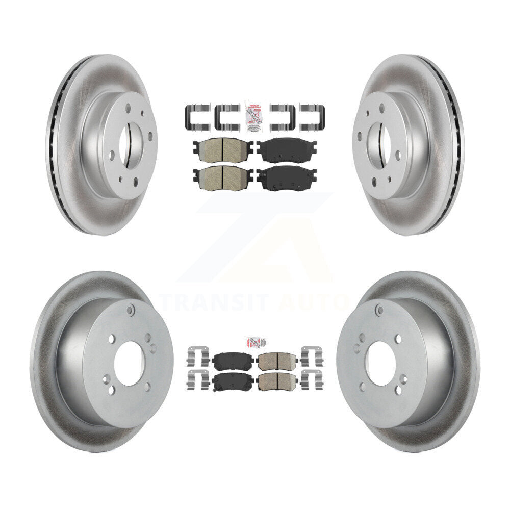 Disc Rotors and Semi-Metallic (Front) & Ceramic (Rear) Brake Pads Kit-KGA-101652 - Kit.bestparts.ca