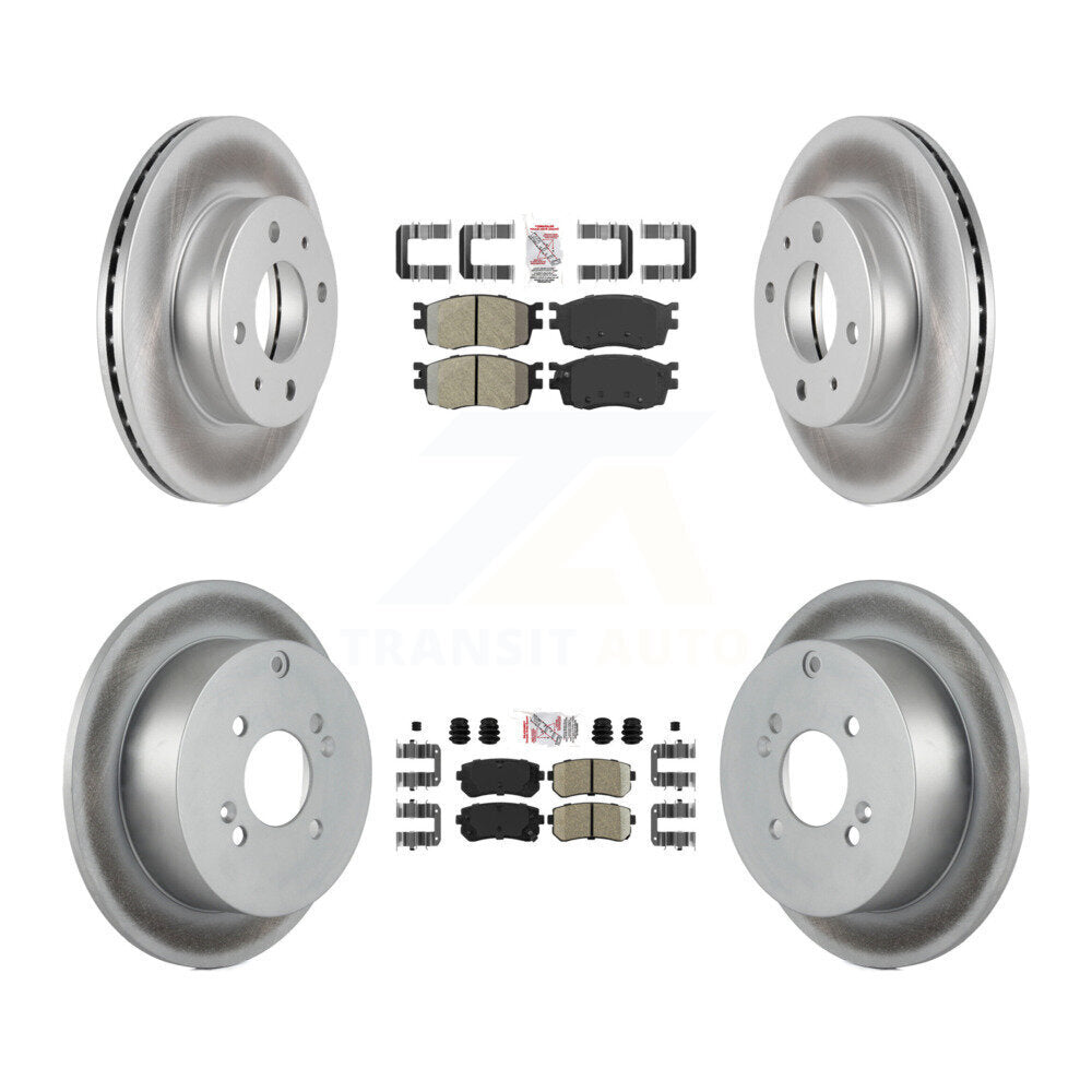 Disc Rotors and Semi-Metallic (Front) & Ceramic (Rear) Brake Pads Kit-KGA-101653 - Kit.bestparts.ca Kit.bestparts.ca