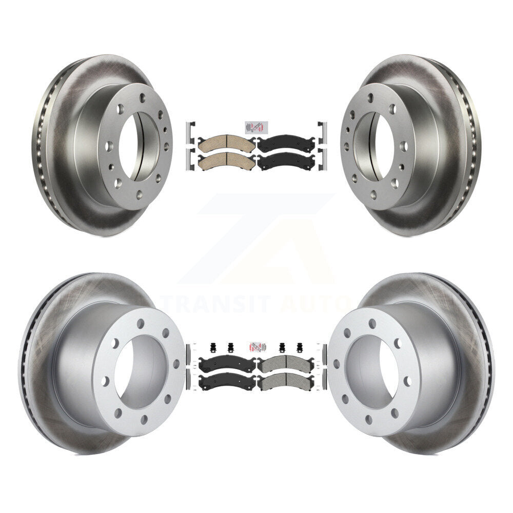 Disc Rotors and Ceramic (Front) & Semi-Metallic (Rear) Brake Pads Kit-KGA-101681 - Kit.bestparts.ca