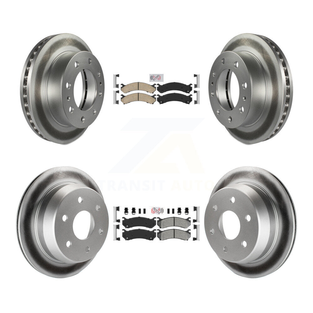 Disc Rotors and Ceramic (Front) & Semi-Metallic (Rear) Brake Pads Kit-KGA-101732 - Kit.bestparts.ca