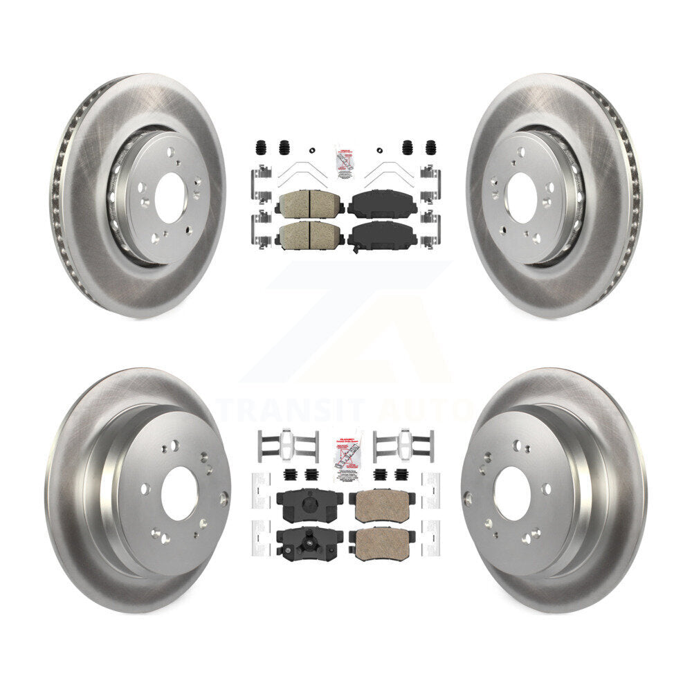 Coated Disc Rotors and Ceramic Brake Pads Kit-KGA-101782 - Kit.bestparts.ca