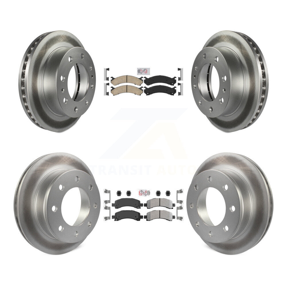 Disc Rotors and Ceramic (Front) & Semi-Metallic (Rear) Brake Pads Kit-KGA-101850 - Kit.bestparts.ca
